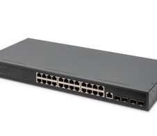 Digitus 24-Port Gigabit Switch, 19 Zoll, Managed, 4 SFP+ Uplinks