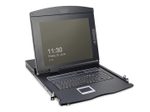 Digitus Modularisierte 43,2 cm (17 ") TFT-Konsole ohne Tastatur, ohne KVM-Modul, RAL 9005 schwarz