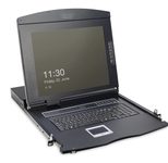 Digitus Modularisierte 43,2 cm (17 ") TFT-Konsole ohne Tastatur, ohne KVM-Modul, RAL 9005 schwarz