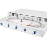 Digitus LWL Spleißbox, 1HE, bestückt, 6x LC DX, OS2