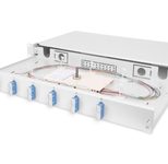 Digitus LWL-Spleißbox, 1HE, bestückt, 6x SC DX, OS2