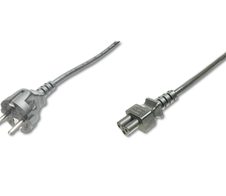 Digitus Netzanschlusskabel, CEE 7/7 (Typ-F) - C5 St/Bu, 0,75m, H05VV-F3G 0.75qmm, sw