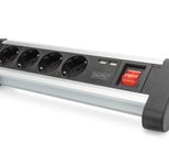 Digitus 4-fach Office-Steckdosenleiste mit 2x USB-Anschlüssen