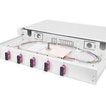 Digitus LWL-Spleißbox, 1HE, bestückt, 6x SC DX, OM4