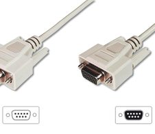 Digitus Datatransfer Verlängerungskabel, D-Sub9/St - D-Sub9/Bu