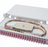 Digitus LWL Spleißbox, 1HE, bestückt, 24x SC DX, OM4