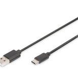 Digitus USB Type-C Anschlusskabel, Typ-C - A