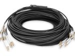 Digitus Vorkonfektionierte Glasfaser Universal Breakout Kabel, Multimode OM4, 12 Fasern, LC/UPC - LC/UPC
