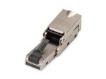Digitus CAT 6A Feldstecker abwinkelbar, STP mit Staubschutzkappe, Knickschutz