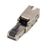 Digitus CAT 6A Feldstecker abwinkelbar, STP mit Staubschutzkappe, Knickschutz