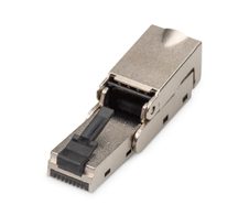 Digitus CAT 6A Feldstecker abwinkelbar, STP mit Staubschutzkappe, Knickschutz