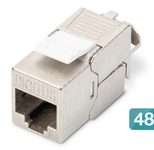Digitus CAT 6A Keystone Modul, geschirmt, 48 Stk. werkzeugfreie Verbindung