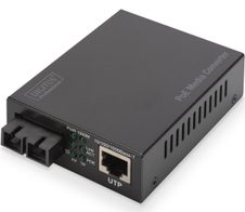 Digitus Gigabit PoE Medienkonverter, RJ45 / SC, SM, PSE