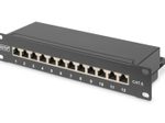 Digitus CAT 6, Klasse E Patch Panel, geschirmt, schwarz