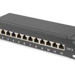 Digitus CAT 6, Klasse E Patch Panel, geschirmt, schwarz