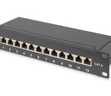 Digitus CAT 6, Klasse E Patch Panel, geschirmt, schwarz