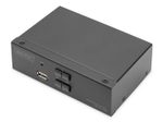 Digitus KVM Switch, 2x1 DP, DP Out,USB