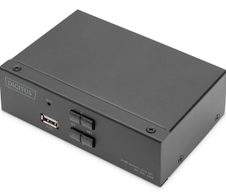 Digitus KVM Switch, 2x1 DP, DP Out,USB