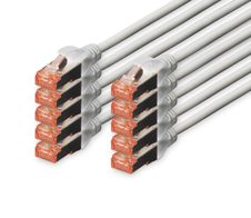 Digitus CAT 6 S/FTP Patchkabel, 10 Stück
