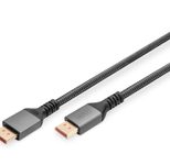 Digitus 16K DisplayPort Anschlusskabel, Version 2.1, 1m, 80G, schwarz