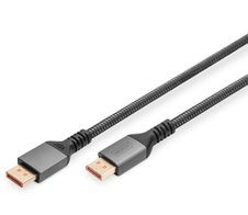 Digitus 16K DisplayPort Anschlusskabel, Version 2.1, 1m, 80G, schwarz