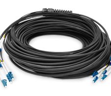 Digitus Vorkonfektionierte Glasfaser Universal Breakout Kabel, Singlemode OS2, 8 Fasern, LC/UPC - LC/UPC