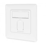Digitus CAT 6A Klasse EA Anschlussdose, geschirmt 1x RJ45, LSA, reinweiß, Unterputz, 8 Richtungen
