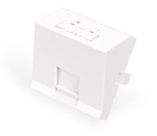 Digitus Frontplatte, 1-Port, 45 x 45 mm, abgewinkelt, für Rahmen DN-93802-5-SH
