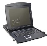 Digitus 17" LCD KVM Konsole, 16-Port CAT 5, deutsche Tastatur