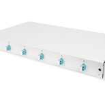 Digitus LWL Spleißbox, 1HE, bestückt, 6x LC DX, OM3