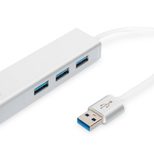 Digitus USB 3.0 3-Port Hub & Gigabit LAN-Adapter