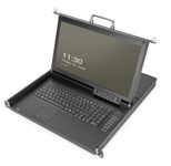 Digitus 17" HD LCD KVM-Konsole, 16-Port HDMI, deutsche Tastatur