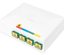 Digitus FTTH Gehäuse mit 4 x SC SX Kupplung