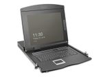Digitus 19" HD LCD KVM Konsole, 16-Port Cat 5, deutsche Tastatur
