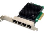Digitus 4-Port 2,5 Gigabit Ethernet Netzwerkkarte, RJ45, PCI Express, Realtek Chipsatz