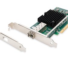 Digitus Single Port 10 Gigabit Ethernet Netzwerkkarte, SFP, PCI Express, Intel Chipsatz