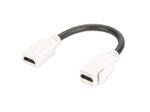 Digitus HDMI 2.0 Keystone Modul für DN-93832, 12 cm Kabel, reinweiß (RAL 9003)