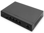 Digitus 4+1-Port Gigabit PoE Netzwerkswitch, Desktop, unmanaged, 1 Uplink Port RJ45, 60 W, af/at