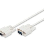 DIGITUS Datatransfer Anschlusskabel, D-Sub9 St/St, 2.0m, Seriell, vergossen, be