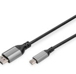 Digitus 8K DisplayPort Adapterkabel, mini-DP auf DP