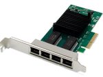 Digitus 4-Port Gigabit Ethernet Netzwerkkarte, RJ45, PCI Express, Intel I350