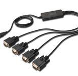 Digitus USB 2.0 zu 4xRS232 Kabel