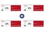 Canon Original Toner 075 4er-Set Multipack schwarz, cyan, magenta, gelb 6365C002, 6364C002, 6363C002, 6362C002