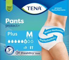TENA Inkontinenzhosen Pants protect+ Plus Größe M