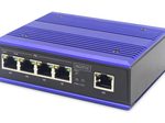 Digitus DN-650107 Netzwerk-Switch Fast Ethernet (10/100) Power over Ethernet (PoE) Schwarz, Blau