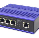Digitus DN-650107 Netzwerk-Switch Fast Ethernet (10/100) Power over Ethernet (PoE) Schwarz, Blau