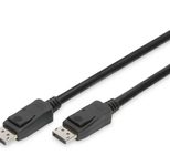 Digitus DisplayPort Anschlusskabel, Typ DP St/St, 3.0m, m/Sperre, UHD 8K 60Hz, DP 1.4, sw