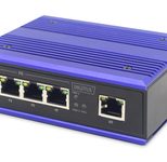 Digitus DN-650105 Netzwerk-Switch Fast Ethernet (10/100) Schwarz, Blau