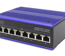Digitus DN-651121 Netzwerk-Switch Gigabit Ethernet (10/100/1000) Power over Ethernet (PoE) Schwarz, Blau