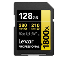 Lexar Professional 1800x SDXC UHS-II Karte Gold Serie
